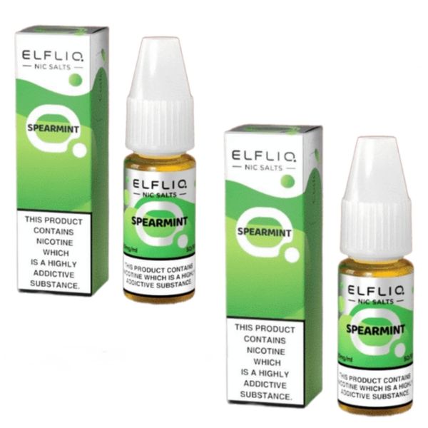 Elf Bar ELFLIQ E-Liquid 30ml Nic Salt 5% - Spearmint (Pack of 4)