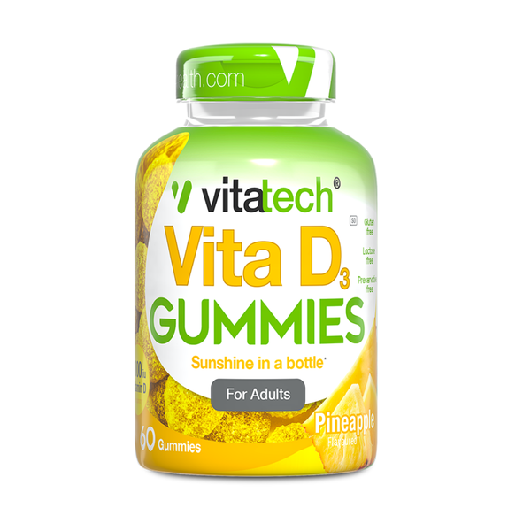 Vitatech Vita D3 Gummies Pineapple 60 gummies