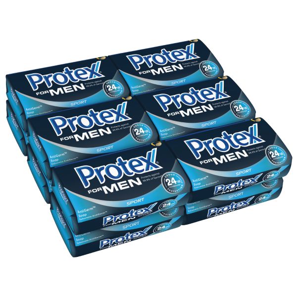 Protex For Men Sport Antigerm Soap Bar, Bulk Offer - 12 x 150g