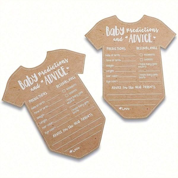 Kraft Baby Shower Prediction Game and Advice Cards