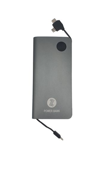 10000mAh Pure Capacity Power Bank with Fast Charging &amp; Built in Cable