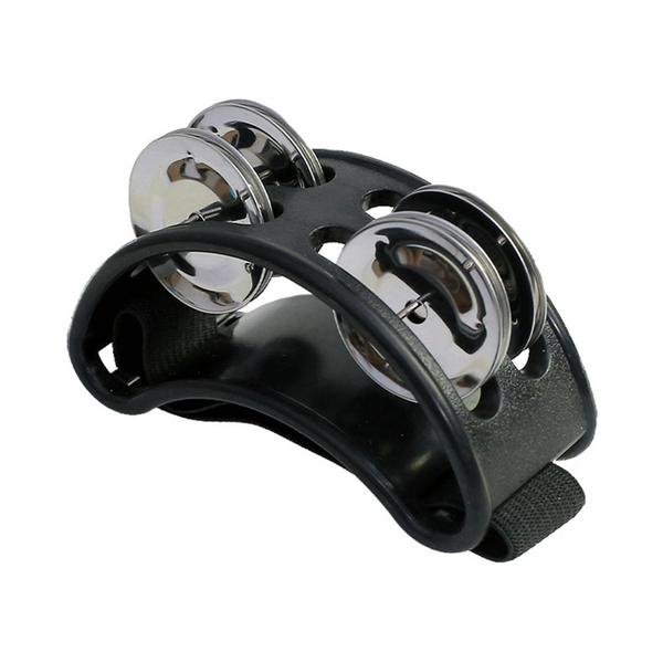 Powerful Sound Foot Tambourine Adjustable Foot Tambourines Yellow