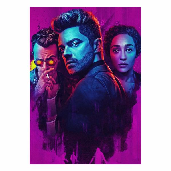 Purple Abstract Preacher - A1 poster