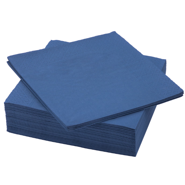 Disposable Serviettes -Navy Blue - 2 Ply - 50 Piece