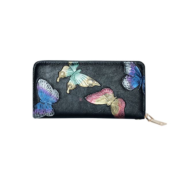 Ladies Unique Butterfly Clutch Wallet - WAL-1001-BF