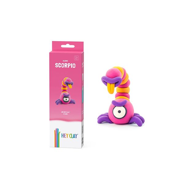Hey Clay: Modelling Air-Dry Clay with Fun Interactive App - Scorpio, 3 cans