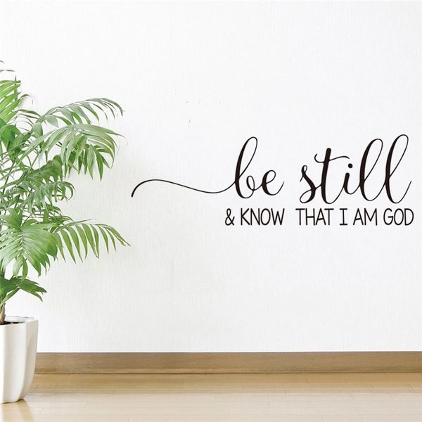 Imaging Architects Be Still and Know That I Am God Christian Wall Decal