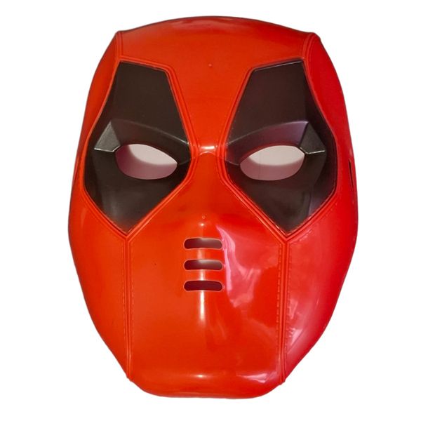 Red Comic Superhero Costume Mask - Full Face Cosplay Mask for Parties