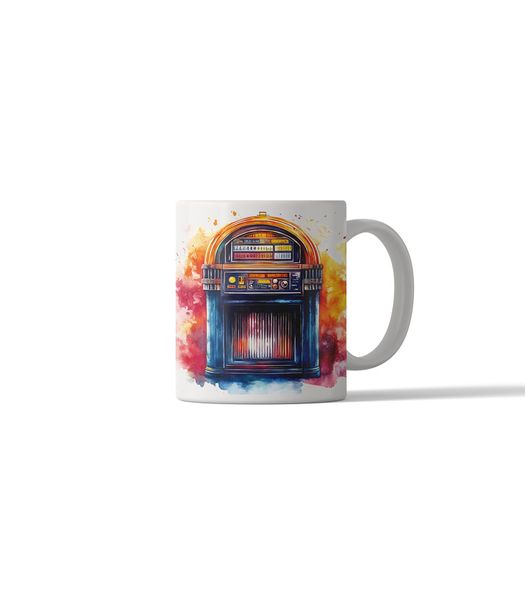Retro Jukebox Music DSG 3 Printed Coffee Mug