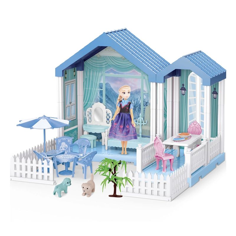 Doll house with Furniture, Educational House Building Toy (B4871)