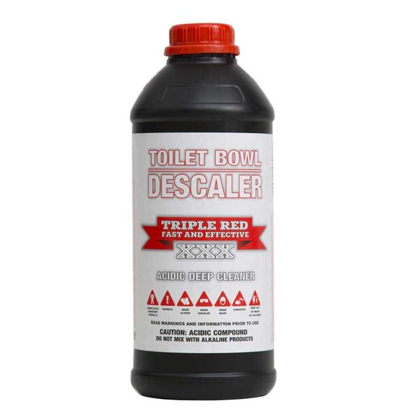 TRIPLE RED Toilet Bowl Descaler and Cleaner 1 Litre