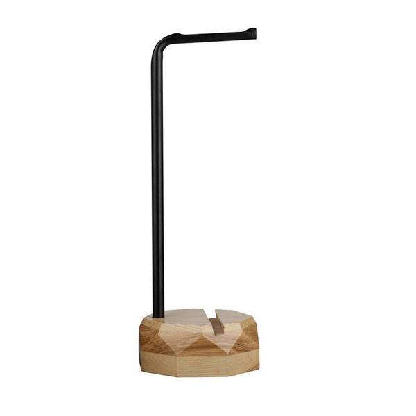 Desktop Wooden Headphone Stand Headset Mount Rack-Light Wood