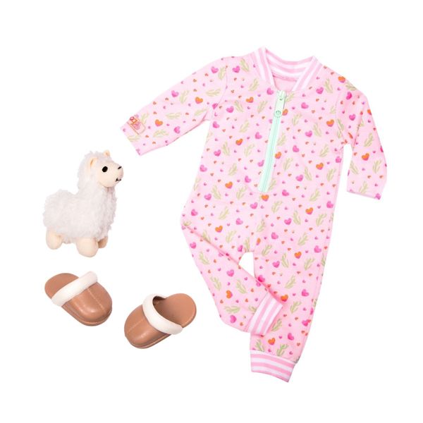 Our Generation Regular Pyjama Outfit - Llama Llullabies