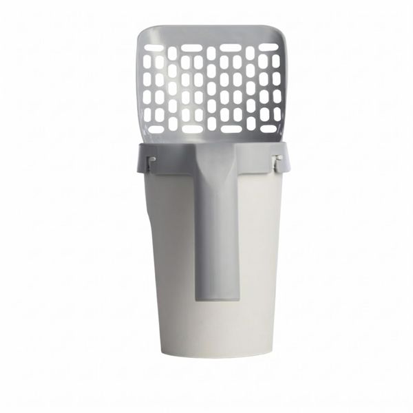 3-in-1 Integrated Cat Litter Scoop &amp; Waste Bin Kit - Includes 2 Rolls