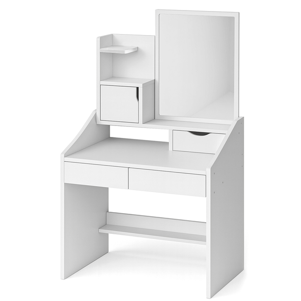 Vanity Desk Makeup Table With Mirror Dressing Table Compact Mini Simple