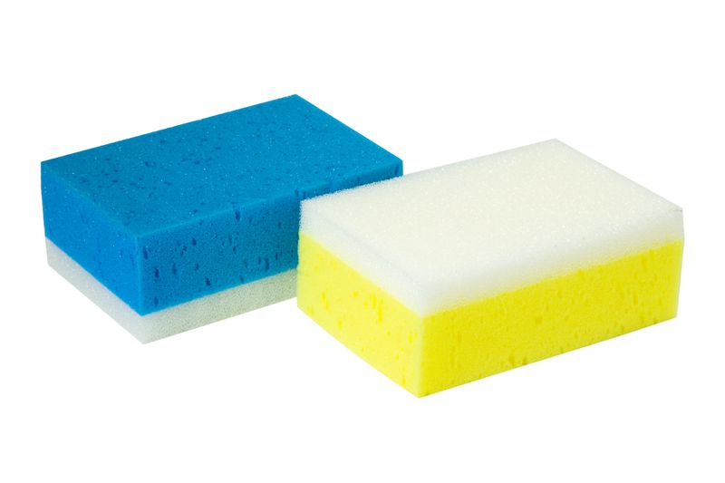 Car Wash Sponge 2 Pack Yellow Plus Blue