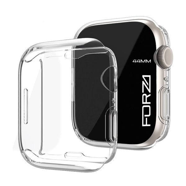 Forza 44mm Clear Soft TPU Case Cover for Apple Watch