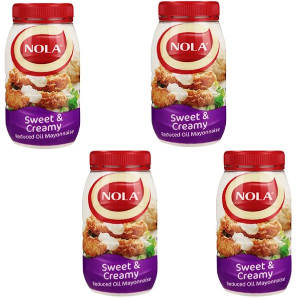 Nola Sweet &amp; Creamy Reduced Oil Mayonnaise Jar - 4 x 780g