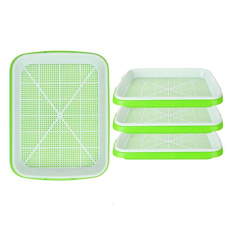 4 Piece Seedling Tray, Home Hydroponic Box Without Potato Sprouts Image