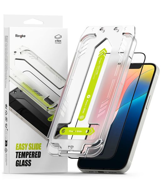 Easy Slide Premium Tempered Glass Screen Protector Compatible with iPhone 16e (2 Pack)