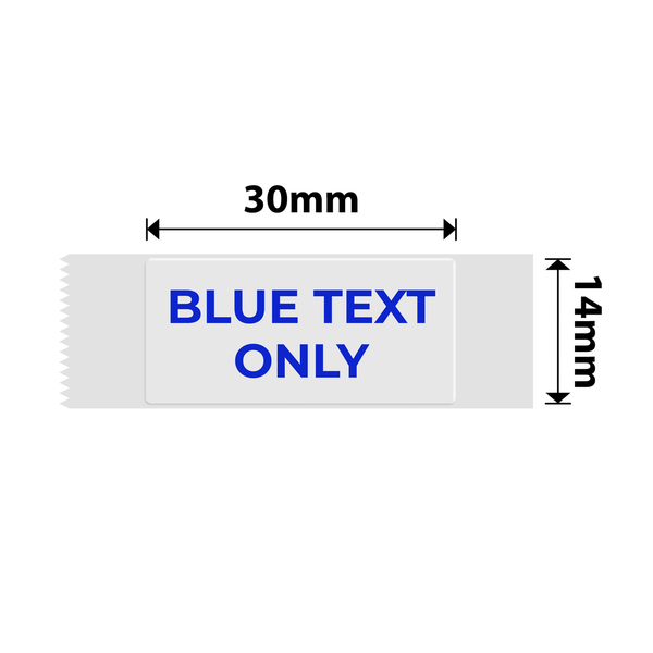 Niimbot - D11/D101/D110/H1S - 14×30mm - 195 Transparent Labels - Blue Text