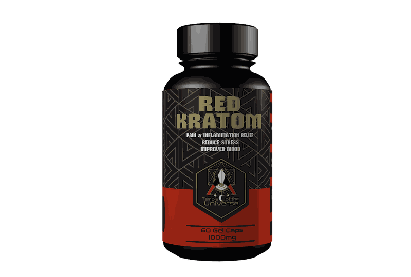 Temple Of The Universe - Red Kratom Capsules (60) 600mg