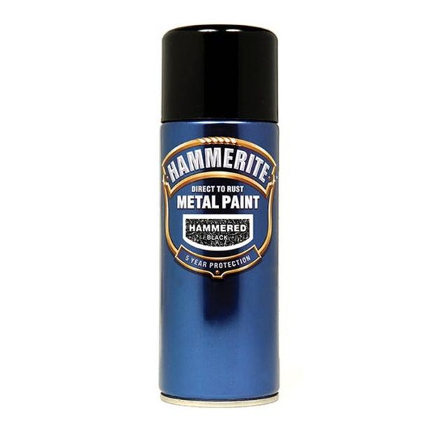 Hammerite - Hammered Spray Black 400ml