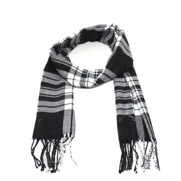 Blackchilli Small Check Scarf - Black/Grey/White