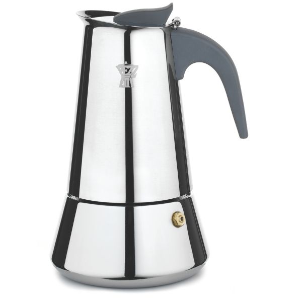 Pezzetti Steel Express 2 Cup Stove Top Coffee Maker - Silver