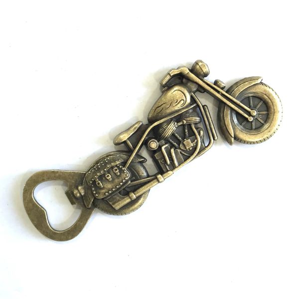 Metal Zinc Alloy Beer Retro Motorcycle Bottle Opener