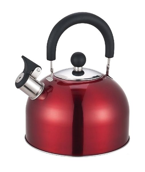 Stainless Steel Whistling Kettle 2.5Ltr.Metallic Red