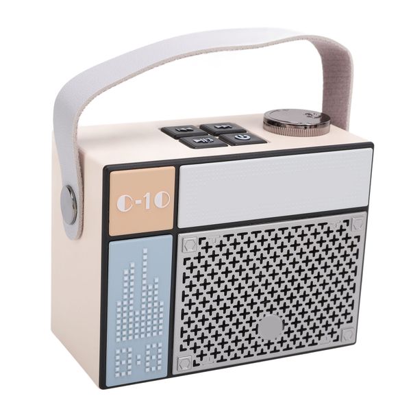 BT Speaker, 5W, Pixels Style, Light Yellow