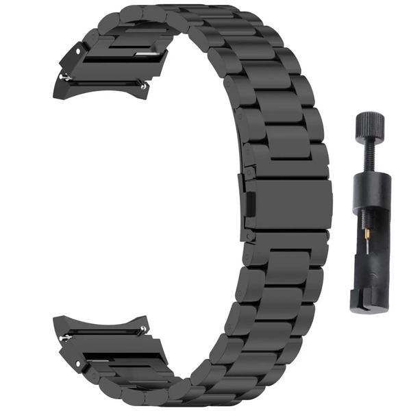 Stainless Steel Strap Compatible With Samsung Galaxy Watch 4/5/6/7 - Black