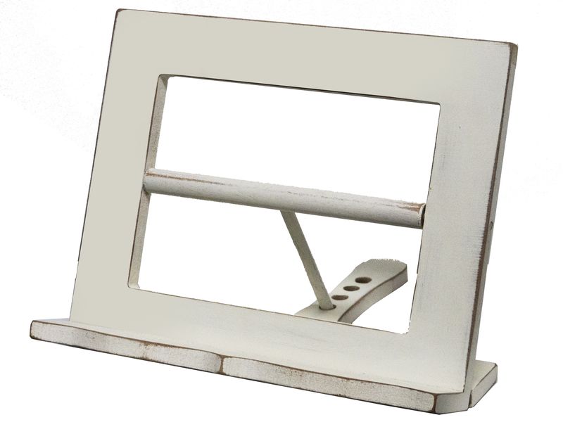 Baytiques - Recipe Book Holder 28 x 22 x 30cm Cream/Plain