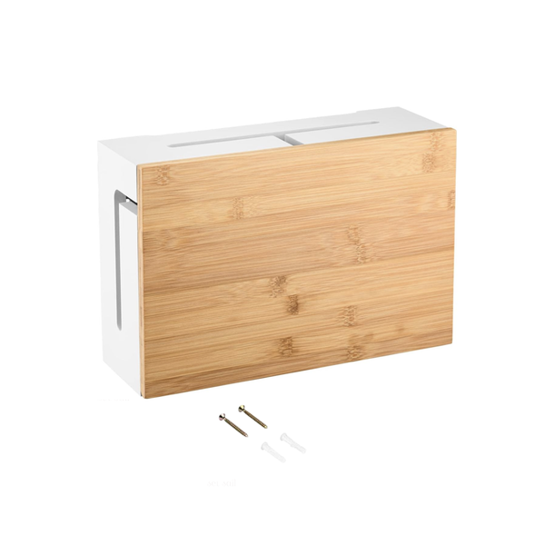 Wooden Cable Management &amp; WiFi Router Storage Box