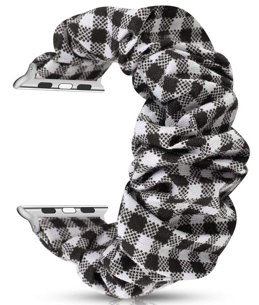 Killer Deals Scrunchie Strap Compatible with 38/40/41mm Apple Watch- Plaid