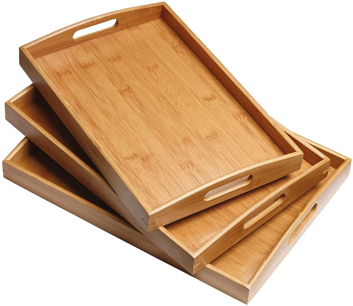 The Best Star 3 Piece Bamboo Trays