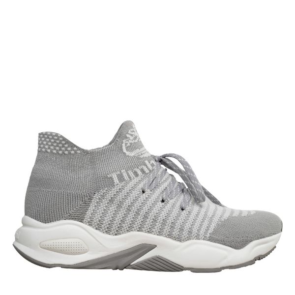 Timberland Women's Delphiville Knit Sneaker Grey and White
