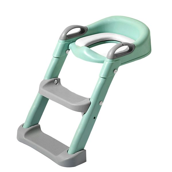 Jack Brown Foldable Children Potty Training Toilet Seat Ladder Step
