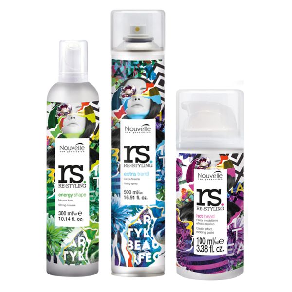 Nouvelle Hair Styling Kit (Fixing Hair Spray, Molding Paste, Shaping Mousse)