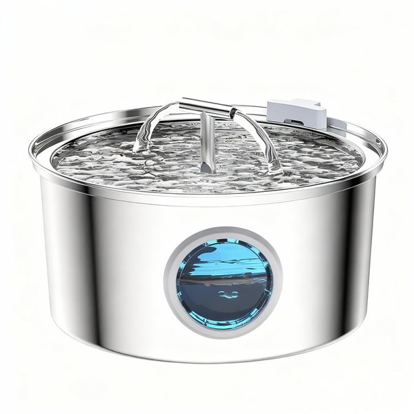 3.2L Stainless Steel Fountain Drinking Fountain for Cats