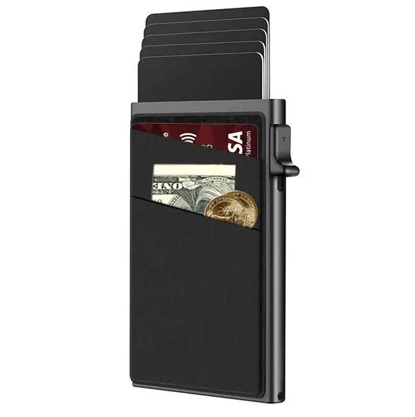 RFID Blocking Credit Card Holder with Money Bag
