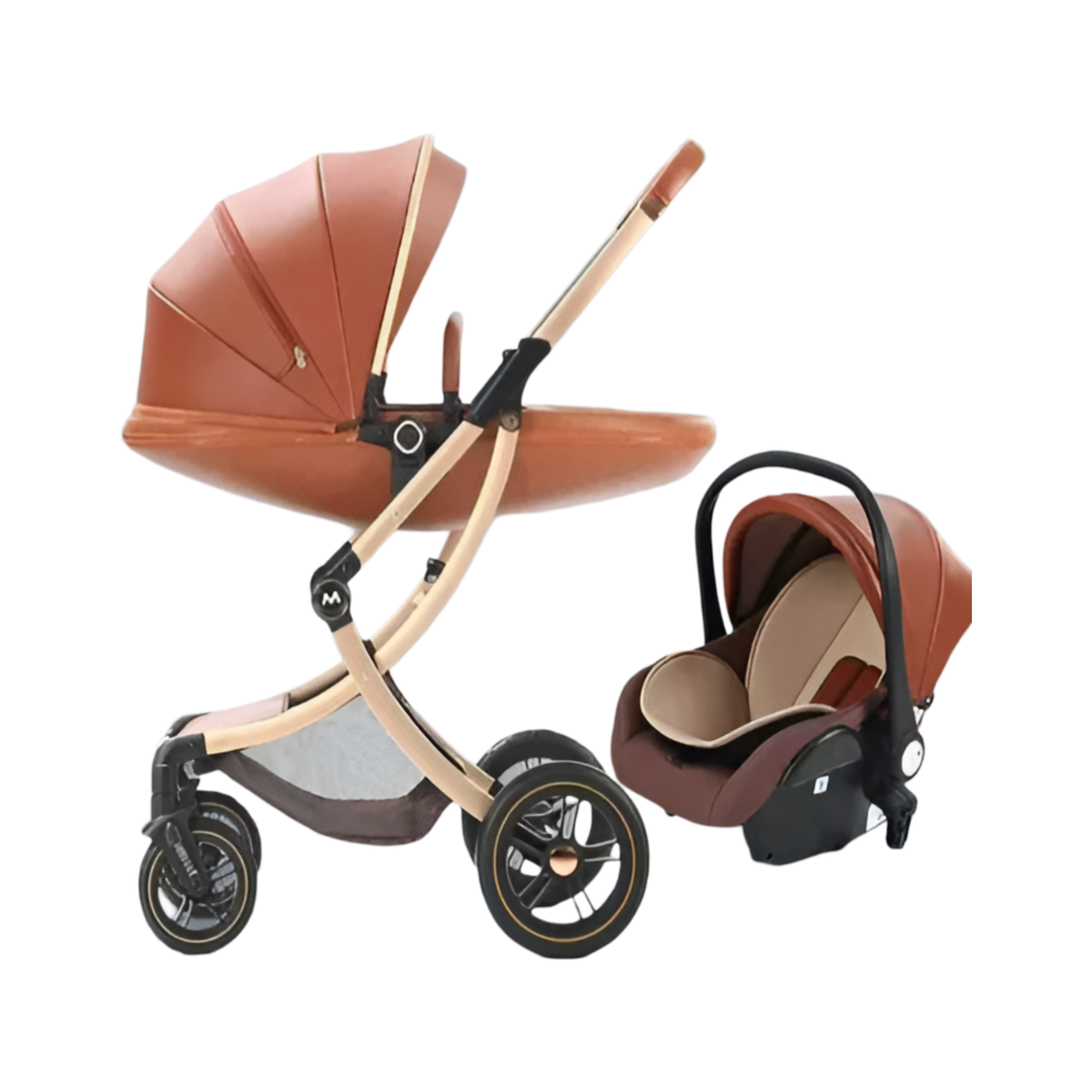 Portable Handheld Baby Stroller and Car Seat with Adjustable Features