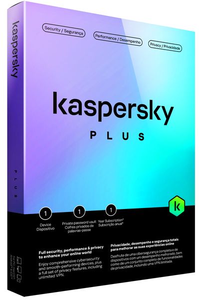 Kaspersky Plus Security 1 Device 1 Year Subscription - Medialess