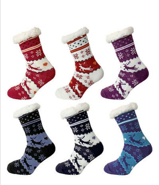 Ladies Winter Socks With Heart Sticker