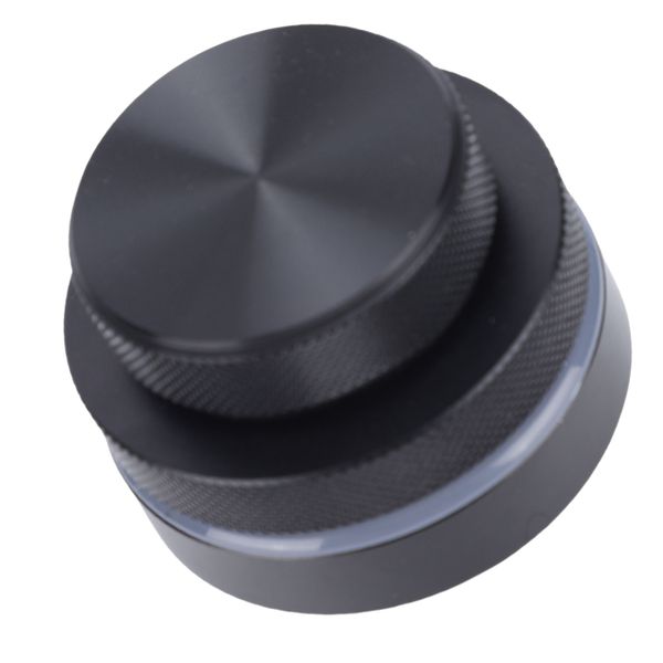 Custom RGB Rotary Volume Knob 2.4G BT USB C Wired For Windows Black