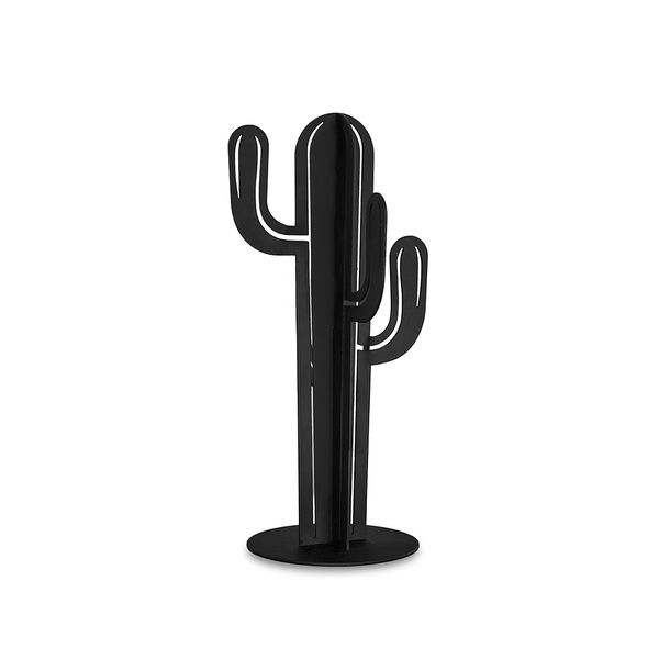 Key Holder - Arizona Cactus - Black Metal - Key Hanger