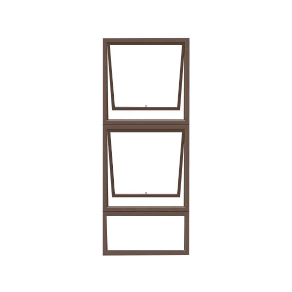 Aluminium Window PTT615 600WX1500H - Clear Glass