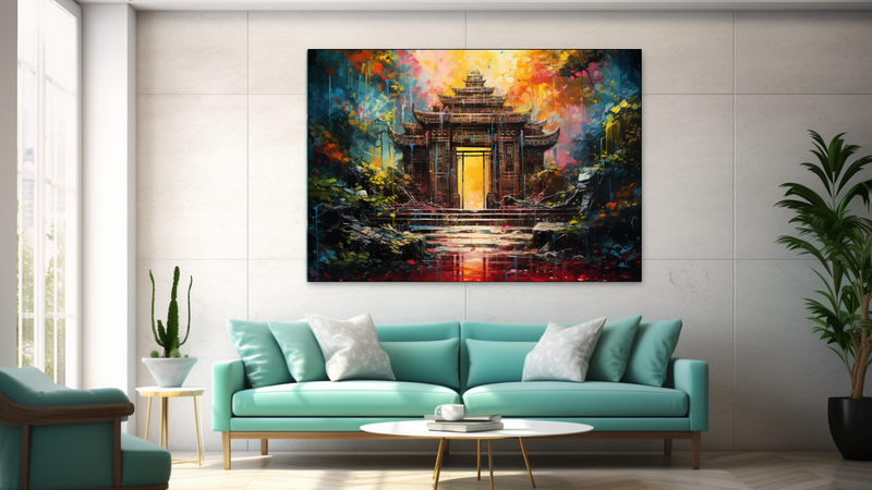Canvas Wall Art - Temple Gates Expressions - JT0171