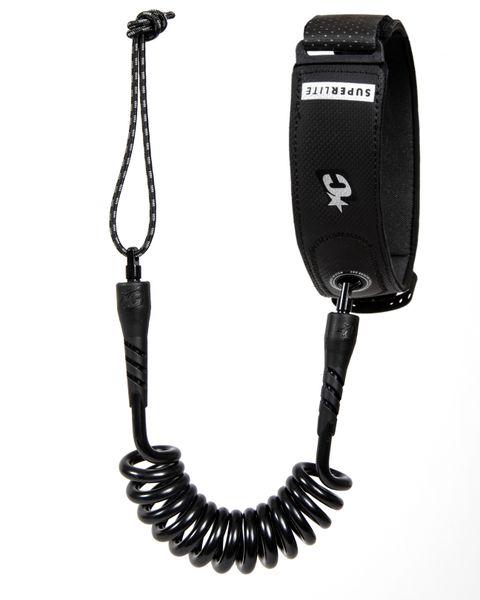 Creatures Superlite Bicep S/M Bodyboard Leash: Black Silver